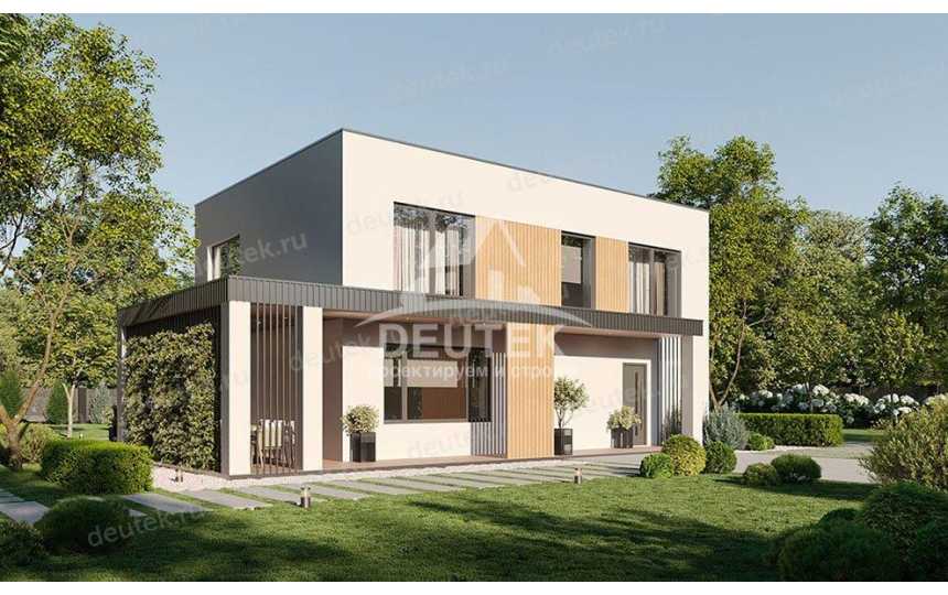 Проект двухэтажного дома с площадью до 200 кв м и сауной KVR-119
