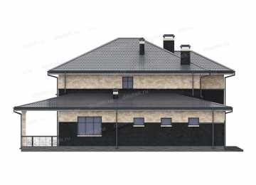 Проект двухэтажного жилого дома  DTE-62