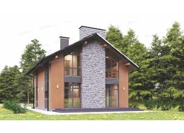 Проект индивидуального двухэтажного жилого дома KVR-7