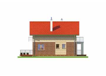 Проект двухэтажного дома из газобетона в европейском стиле с мансардой KVR-33