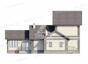 Проект двухэтажного дома с размерами 17 м на 13 м SRK-2