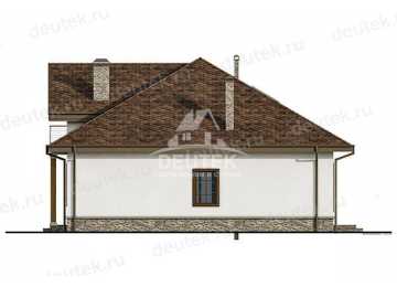 Проект двухэтажного дома из газобетона в европейском стиле с мансардой KVR-49