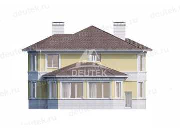 Проект двухэтажного дома с площадью до 300 кв м с террасой KVR-58
