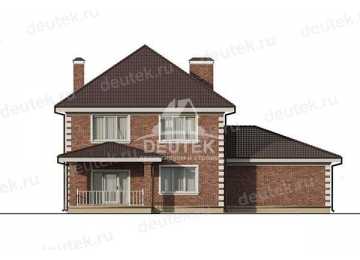Проект двухэтажного дома с площадью до 250 кв м и одноместным гаражом KVR-60