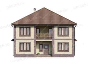 Проект двухэтажного дома с площадью до 250 кв м с кабинетом KVR-138