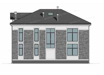 Проект двухэтажного  дома в классическом стиле DTE-197