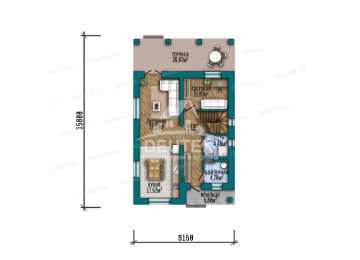 Проект загородного двухэтажного дома с большими окнами - LK-319