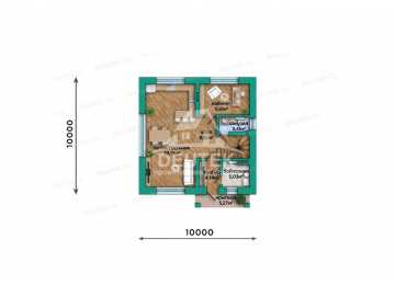Проект современного двухэтажного дома с большими окнами - LK-353
