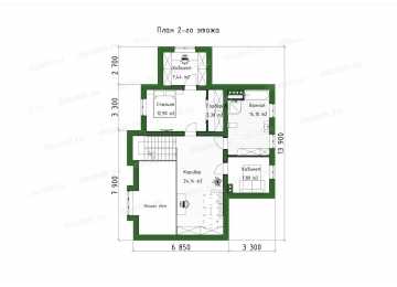  Индивидуальный проект жилого дома с мансардным этажом DTE-145