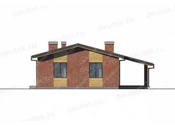 Проект одноэтажного дома с размерами 15 м на 13 м LK-25