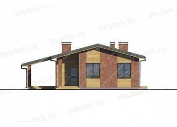 Проект одноэтажного дома с размерами 15 м на 13 м LK-25