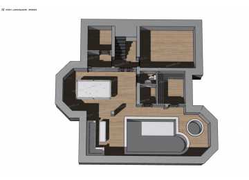 Проект индивидуального двухэтажного жилого дома DTE90