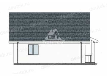 Проект загородного квадратного одноэтажного дома с одной спальней - LK-288