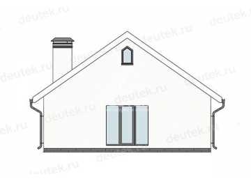 Проект загородного квадратного одноэтажного дома с одной спальней - LK-288