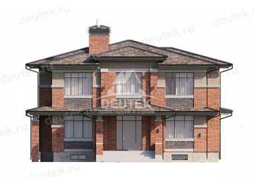 Проект узкого двухэтажного дома с подвалом - LK-309