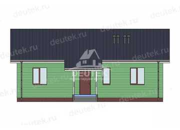 Проект узкого одноэтажного дома из газобетонного блока - LK-345