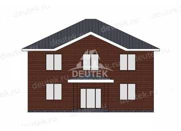 Проект загородного двухэтажного дома с четырьмя спальнями - LK-361