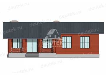 Проект загородного одноэтажного дома с размерами 16 м на 18 м - LK-372