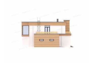 Проект дома в стиле минимализм с гаражом на 2 машины DTS01H
