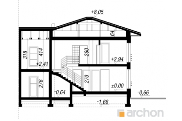 Проект дома на две семьи в два этажа DT0418