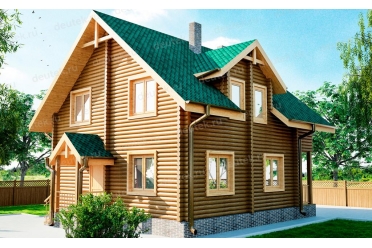 Проект деревянного дома до 150 кв м DTW0001