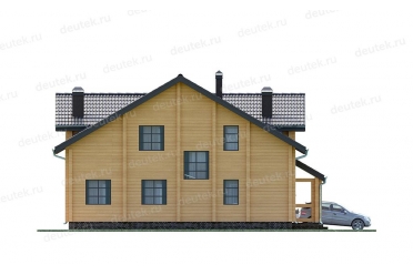 Проект деревянного дома из бруса DTW0036