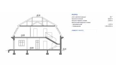 Проект небольшого классического дома DTM203