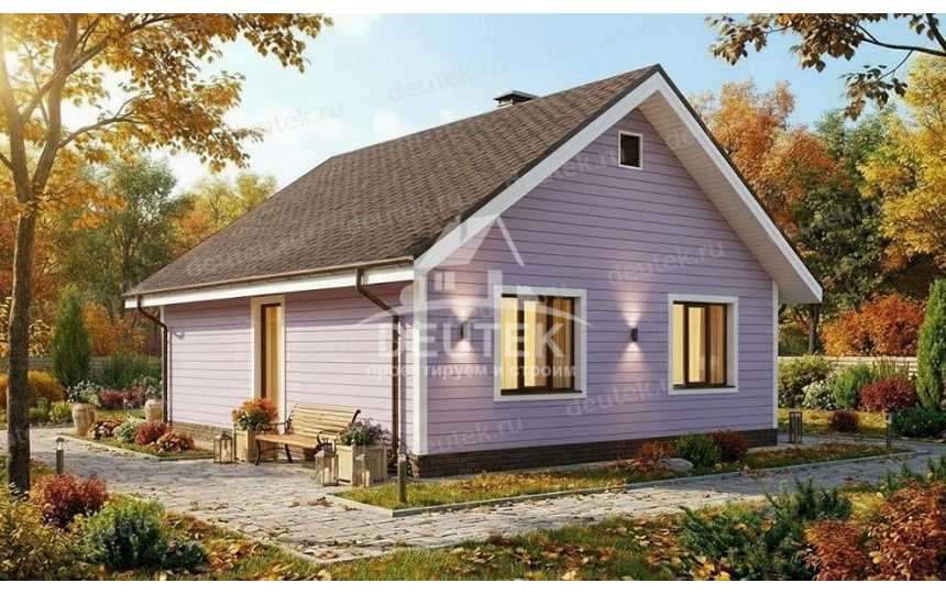 Проект жилого одноэтажного дома с площадью до 100 кв м - LK-342