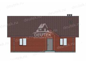 Проект жилого одноэтажного дома с двумя спальнями - LK-282