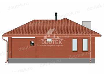 Проект одноэтажной бани с террасой - LK-297