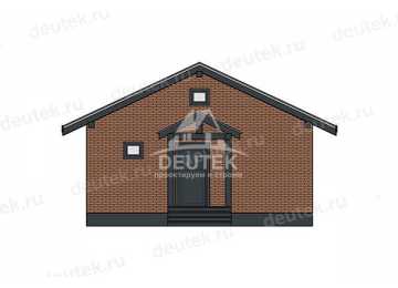 Проект дачного одноэтажного дома с площадью до 100 кв м - LK-367