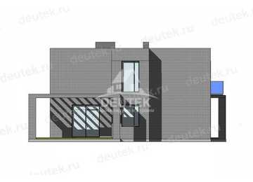 Проект стильного двухэтажного дома с двухместным гаражом - LK-374